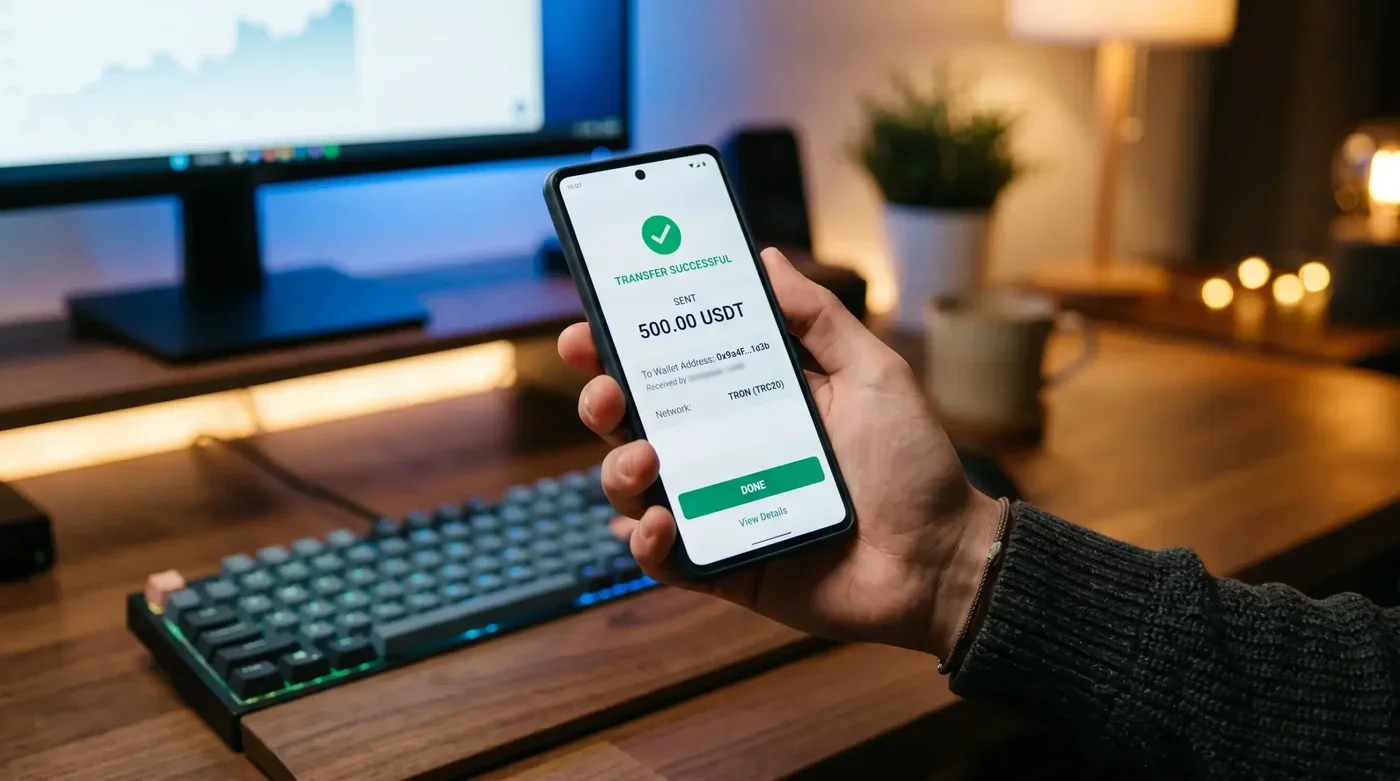 USDT ile bahis sitelerine para yatırma ve çekme işlemlerinin adım adım gösterimi